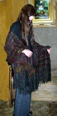 plum shawl